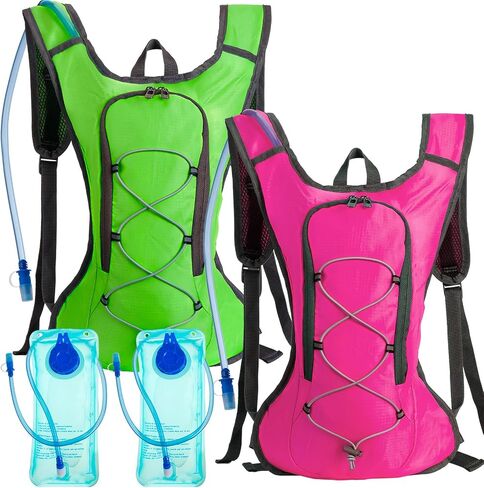 Wesiti 2 Pack Hydration Backpack Pack with 2 Pcs 2L Hydration Bladder Hiking Backpack Bladder for Hiking Cycling Climbing in Saudi Arabia