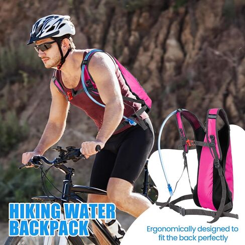 Wesiti 2 Pack Hydration Backpack Pack with 2 Pcs 2L Hydration Bladder Hiking Backpack Bladder for Hiking Cycling Climbing in Saudi Arabia
