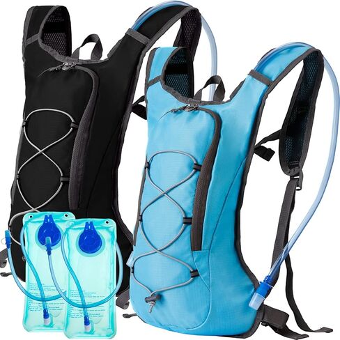 Wesiti 2 Pack Hydration Backpack Pack with 2 Pcs 2L Hydration Bladder Hiking Backpack Bladder for Hiking Cycling Climbing in Saudi Arabia