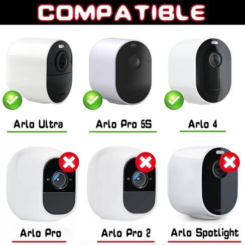 2 Pack Charging Cord Replacement for Arlo Pro 3, Arlo Pro 4, Arlo Pro 5S 2k, Arlo Ultra, Arlo Ultra 2 Security Camera USB Magnetic Cable 3M （Not Compatible with Arlo Essential Spotlight） in Saudi Arabia