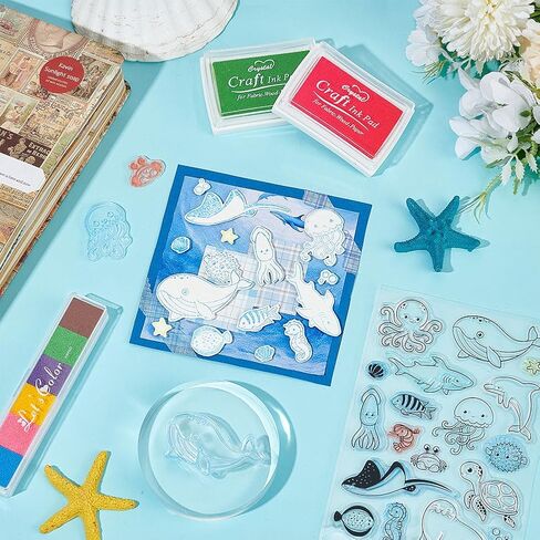 PH PandaHall Dog Clear Stamps, Transparent Craft Stamps Pet Doggie Shape Patterns Rubber Stamps Animal Stamps for Scrapbooking Card Making Easter Decoration Photo Card Album Crafting Supplies in Kuwait