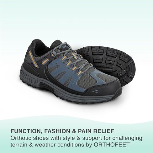 Orthofeet Men's Orthopedic Waterproof Avalon Hiking Shoes in Saudi Arabia