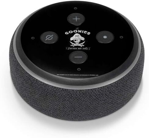 Skinit Schecal Audio Skin متوافق مع Amazon Echo Dot 3 - Warner Bros المرخص رسميًا (1985) لا يقول تصميم الموت أبدًا in Kuwait