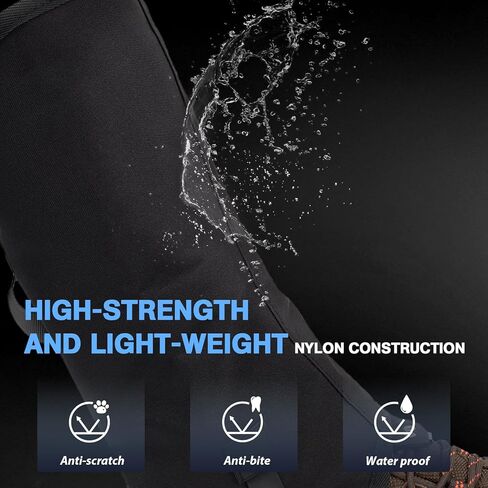 Hikeen Snake Leg Gaiters, Adjustable Snow Boot Gaiters for Hiking, Waterproof Snake Guards, Snake Bite Protection for Lower Legs, Snake Proof Gaiters Fit for Men & Women in Saudi Arabia
