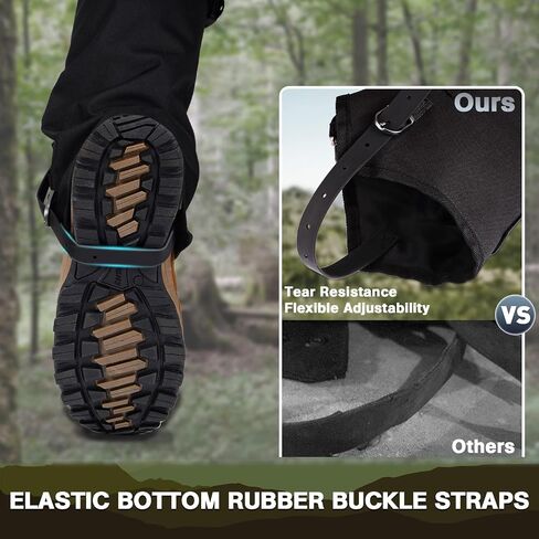 Hikeen Snake Leg Gaiters, Adjustable Snow Boot Gaiters for Hiking, Waterproof Snake Guards, Snake Bite Protection for Lower Legs, Snake Proof Gaiters Fit for Men & Women in Saudi Arabia