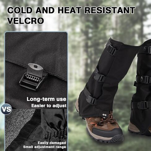 Hikeen Snake Leg Gaiters, Adjustable Snow Boot Gaiters for Hiking, Waterproof Snake Guards, Snake Bite Protection for Lower Legs, Snake Proof Gaiters Fit for Men & Women in Saudi Arabia