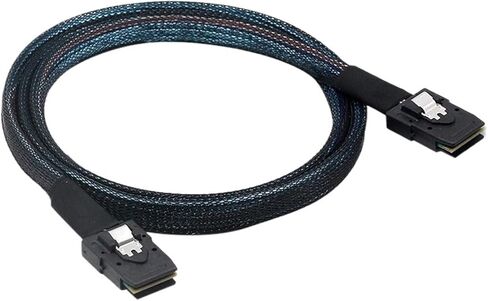 S-AS 36PIN SFF-8087 إلى S-AS 36PIN SFF-8087 بيانات القرص الصلبة الخادم 30 سم لكبل وحدة التحكم إلى الخلفية 1M (0.5M) in Kuwait