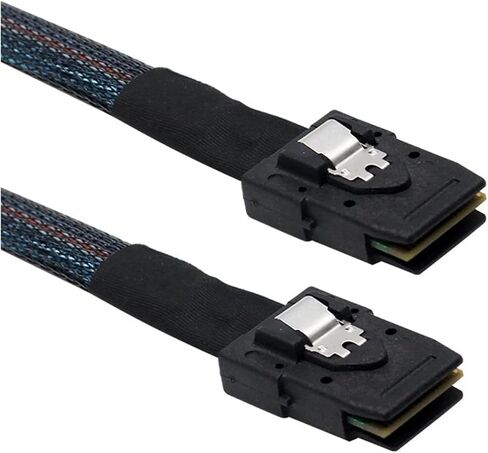 S-AS 36PIN SFF-8087 إلى S-AS 36PIN SFF-8087 بيانات القرص الصلبة الخادم 30 سم لكبل وحدة التحكم إلى الخلفية 1M (0.5M) in Kuwait