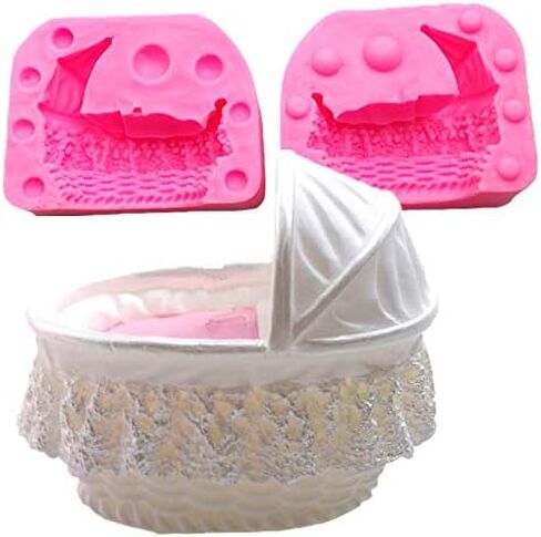3D Knitted Baby Shoes Silicone Fondant Molds Cake Baking Tool Cake Decorating Sugarcraft DIY Mold Candle Soap Polymer Clay Craft Silicone Mold in Kuwait