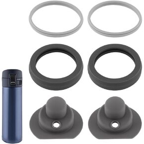 6pcs Gasket Replacement for Zojirushi Stainless Steel Mug 16oz 12oz, Silicone Lid Seal Ring Parts Leak-Proof Accessories Compatible with SM-K Series Accessories BPA Free