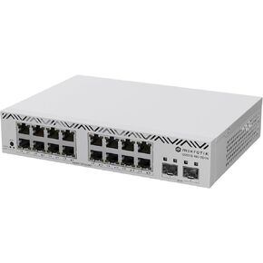 MikroTik CSS318-16G-2S+in Managed Network Switch, 16 Gigabit Ethernet Ports, 2 SFP+ Ports