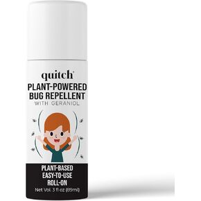 Quitch Mosquito Bug Repellent Roll On, Bug Spray for Kids Insect Repellent Travel Size, DEET-Free Vacation Essentials Travel Bug Spray, Natural Bug Repellent Wipes Alternative for People, Citronella
