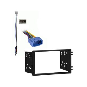 Ammonony Audio متوافق مع Honda Element 2005 2006 2007 2008 2008 2010 2011 Double Din Stereo Harness Radio Dash Kit باستثناء LX