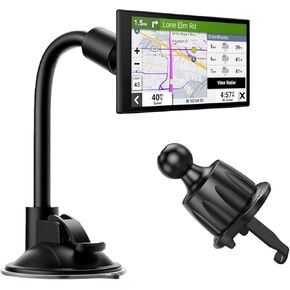 GPS Mount for Garmin (2pcs) ، قوس الهواء تنفيس السيارة ، وجبل شفط كأس Garmin Nuvi Dezl Drivesmart Zumo Driveassist Driveluxe Streetpilot RV Standard 17 mm Mount