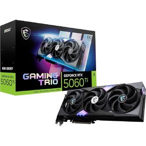 MSI Gaming RTX 5060 Ti 8G Gaming Trio OC Graphics Card (8GB GDDR7,TBA-bit, Extreme Performance: TBA MHz, DisplayPort x3 2.1a, HDMI 2.1b, NVIDIA Blackwell Architecture)