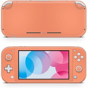 Zoomhitskins Switch Lite Association ، متوافقة مع Switch Lite Skin ، اللون البرتقالي الساطع الباستيل البسيط البسيط كلاسيكي ، 3M فينيل ، متينة وتثبيت ، سهلة التثبيت ، مصنوعة في الولايات المتحدة الأمريكية