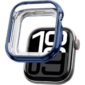 علبة الحماية TPU لسلسلة Apple Watch Series 10 46 مم ، خفيفة الوزن ، صديقة للبشرة ناعمة ، للاستخدام اليومي والرياضي [لا حامي الشاشة] الذهب