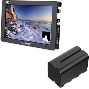FEWWorld FW703 Camera Monitor و F750 4400mAh Battery