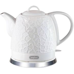 Ceramic Electric Kettle 1.0L (34 أوقية) ، 1000 واط سريع الغليان ، مغلق أوتوماتيكي و ، خالي من BPA ، غلاية المياه اللاسلكية ، حماية جافة الغليان ، وعاء مع مؤشر LED لمطبخ المكتب المنزلي