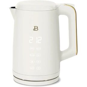 Premium 1.7-Liter Electric Kettle, 1500W Power, One-Touch Activation, Rapid Boil, Sleek Modern Design, BPA-Free Interior, Cord-Free Serving, Beautiful Collection - White Icing