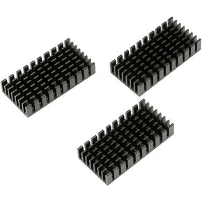 10 PCS 50 * 25 * 10MM تقريبًا DESTRINK CHADIATIAR COWNER تبريد زعانف الزعنفة الحارة من الألومنيوم السوداء 50 × 25 × 10 مم