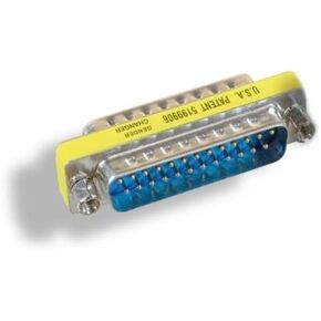 Kentek Mini DB25 25 PIN ذكر إلى MALE M/M Parallel Serial Port Mini Adapter Changer Acpler RS-232 مباشرة من خلال