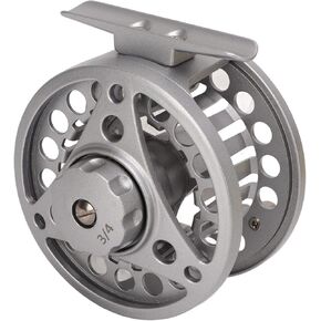 3/4 Fly Fishing Reel 2+1BB Ratio: 1:1 Large Arbor CNC machined Aluminum Alloy Body Fly Reel Spool in FlyReel 11.0lb Pulling Force