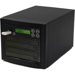 EZ DUPE USB to 1 DVD Disc Media Maven Duplicator - Standalone Disc/USB Flash Memory Card to Optical Drive Copier & Eraser/Sanitizer (D901-SSP)
