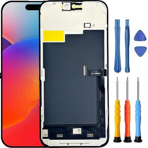 للحصول على استبدال شاشة iPhone 15 PRO MAX لاستبدال شاشة iPhone 15 Pro Max بـ A2849 A3105 A3106 A3108 LCD Display Discipizer Assembly مع أدوات أسود 6.7 بوصة