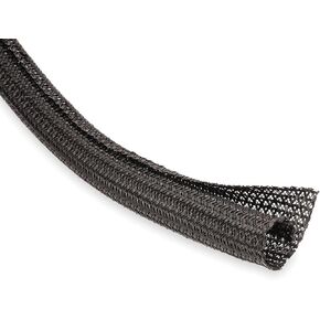 TechFlex F6N1.00BK Flexo F6 General Purpose 1-inch Braided Cable Sleeve, Black - 50 Feet