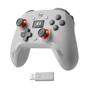 Black Shark BIGBIG WON Aether PC Controllers, LCD Smart Screen, Hall Joysticks&Triggers, 1000Hz Polling Rate, 12-bit ADC, Wireless Controller for Switch/PC/Android/iOS