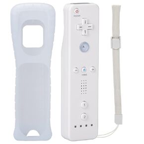 جهاز التحكم عن بُعد YCCTEAM لـ WII ، وحدة التحكم عن بُعد اللاسلكية متوافقة مع Wii/Wii U ، Wii جهاز التحكم عن بديل عن بعد مع حالة السيليكون وحزام المعصم (تم ترقيته)