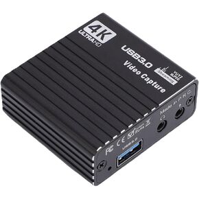 Gugxiom USB 3.0 Video Capture Card, USB 3.0 to HDMI 4K 1080P 60FPS Video Capture Device for Streaming, Game Recording