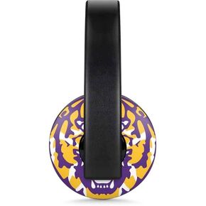 Skinit Decal Audio Skin Compatible with Playstation 4 Gold Wireless Headset - Officially Licensed LSU Purple Tiger Mascot Design