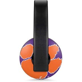 Skinit Decal Audio Skin Compatible with PlayStation 4 Gold Wireless Headset - Officially Licensed Clemson University Tigers Logo Design