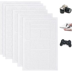 6 Pieces Phone Grip Tape, Finger Grip Stickers Decal Non Slip Kit Adhesive Traction for Cell Phone Cases Mouse Laptop Tablet Tools (6Pieces Black)