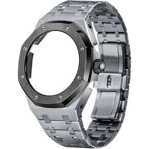 4th GA2100/2110 Generation Watchbands Octagonal Full Metal Case Band With Crown 316 Stainless Steel watch case