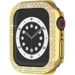 10 Pcs/Pack, Diamond Bumper Protective Case Compatible With Apple Watch 7 41mm 45mm,Smart Bracelet Accessories PC Case compatible with Apple Watch7 watch case