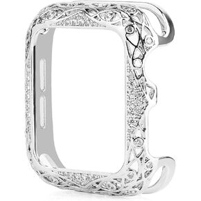 Diamond Case Compatible With Apple Watch SE 6 5 4 3 2 1 40mm 44mm Copper Protector Cover Watch Case Compatible With IWatch Series 42mm 38mm watch case