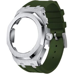 GA2100 GA2110 Rubber Strap Stainless Steel Metal Case Blue Band With Modification Tools Watch case