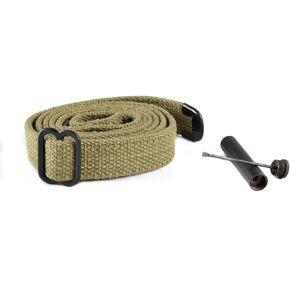 M1 Carbine Sling and Oiler Lt. OD Marked JT&L 1943