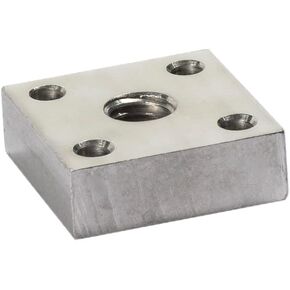 Monster Rod Holders Economy Base 4 | Aluminum 4-Hole Mounting Base for 1/2″ Diameter Rod Holders | Fits Flat Railings & Boat Surfaces | Right & Left-Hand Threading Options
