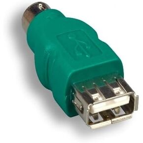 Kentek USB 2.0 Type A Female to Mini DIN 6 PIN MALE MOSE ADAPTER F/M Converter Converter Daver Changer CONCPLER لجهاز الكمبيوتر الشخصي