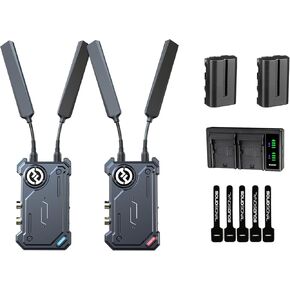 Hollyland Cosmo C1 Wireless Video Transmission System | HDMI/SDI/UVC Streaming | Up to 1000ft Range, 40ms Latency, 1080p60 | Includes 2 x NP-F570 Batteries, Battery Charger, SolidSignal Cable Ties