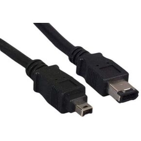 Kentek 10 أقدام قدم 6 دبوس إلى 4 دبوس IEEE-1394A 1394 Firewire Ilink DV Cable Clor