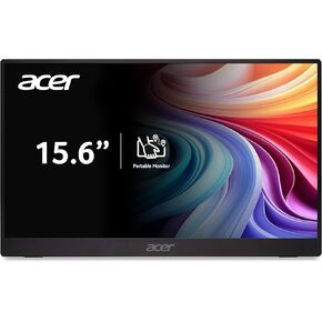 Acer Portable Monitor | 15.6" FHD IPS | Adaptive-Sync Support (FreeSync Compatible) | Slim Design | External Monitor for Laptop PC/Mac | 2 x USB 3.1 Type-C Port, HDMI 1.4 & Audio Out | PM161Q B1bmiuux