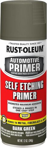 طلاء بخاخ تمهيدي ذاتي النقش للسيارات من رست أوليوم 249322، 12 أونصة، أخضر داكن in Kuwait