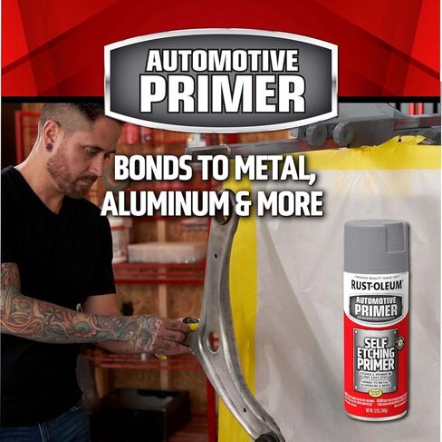 طلاء بخاخ تمهيدي ذاتي النقش للسيارات من رست أوليوم 249322، 12 أونصة، أخضر داكن in Kuwait