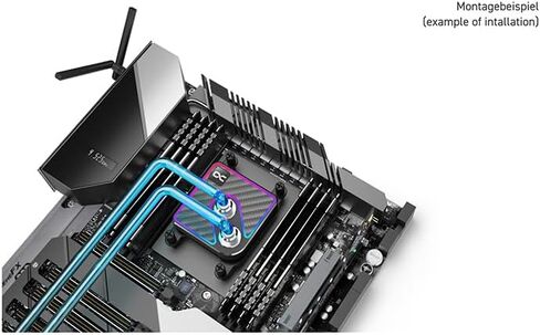 Alphacool Core 1 Aurora CPU Water Block, Black in Saudi Arabia