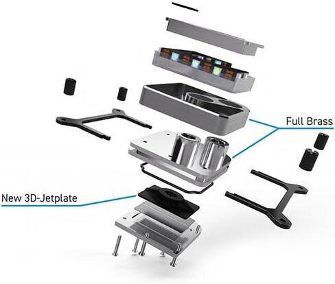 Alphacool Core 1 Aurora CPU Water Block, Black in Saudi Arabia